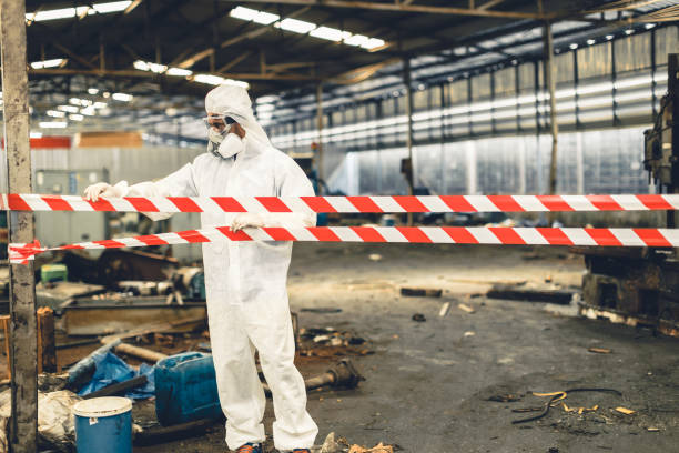 Professional Sewage Cleanup technician working in Folly Beach, SC